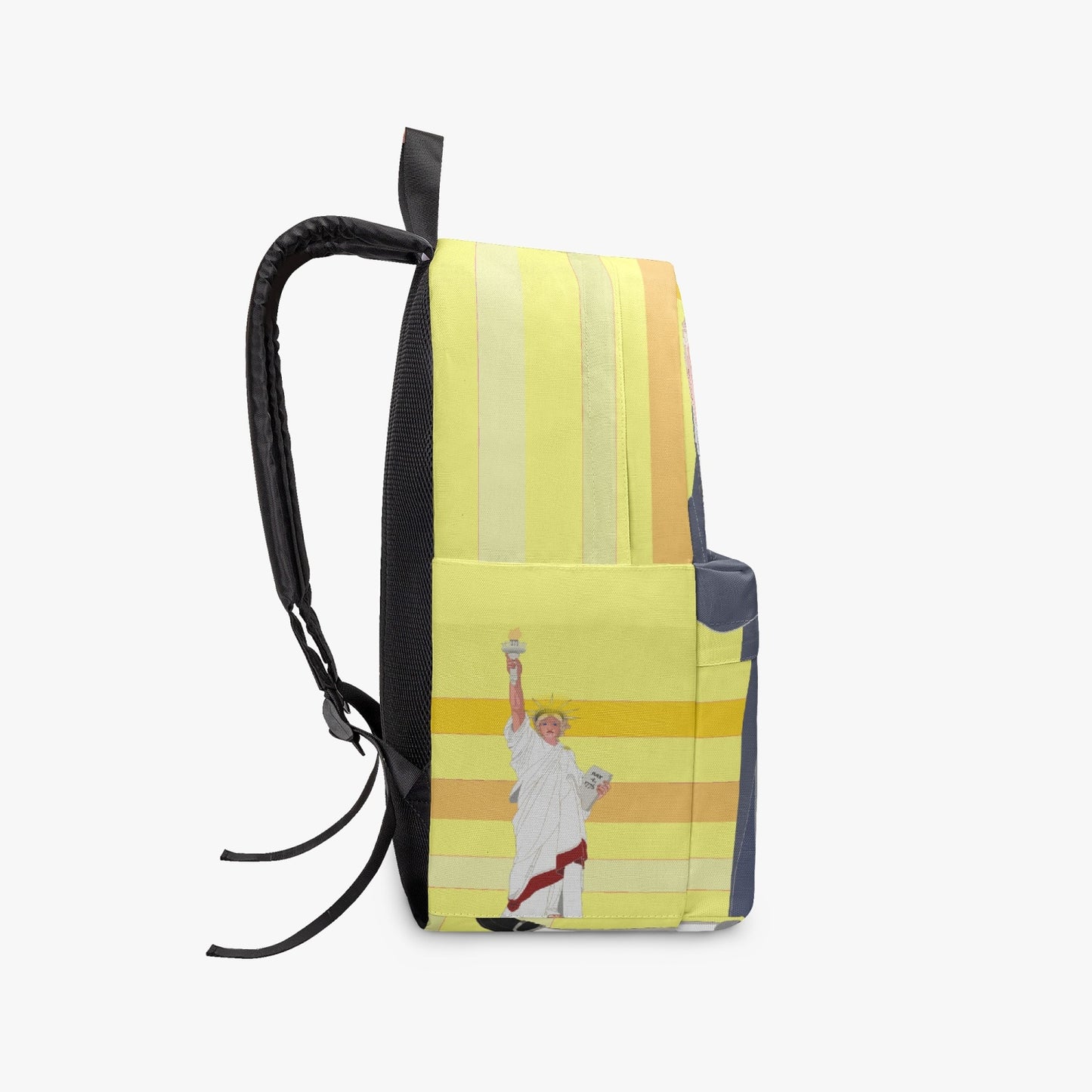 GLOBAL FREEDOM UNITED© Couple USA Georg Washington yellow - All-over-print Canvas Backpack