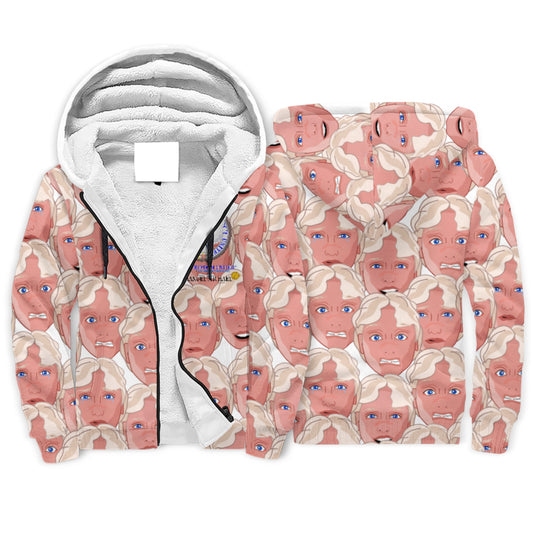 Plush Hoodie Global Freedom United Archangel Michael Faces English