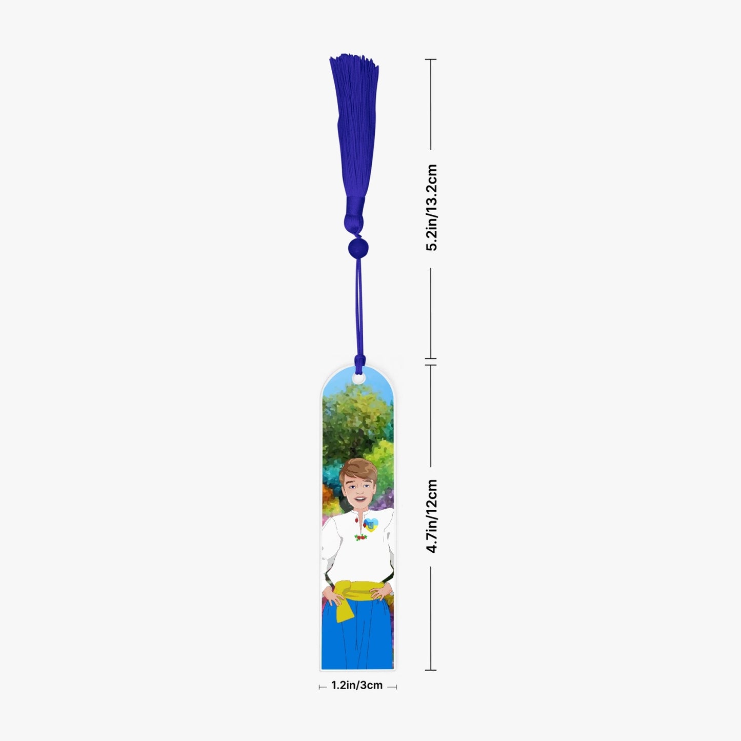 Acrylic Bookmark - Semicircle GLOBAL FREEDOM UNITED© UKRAIN BOY