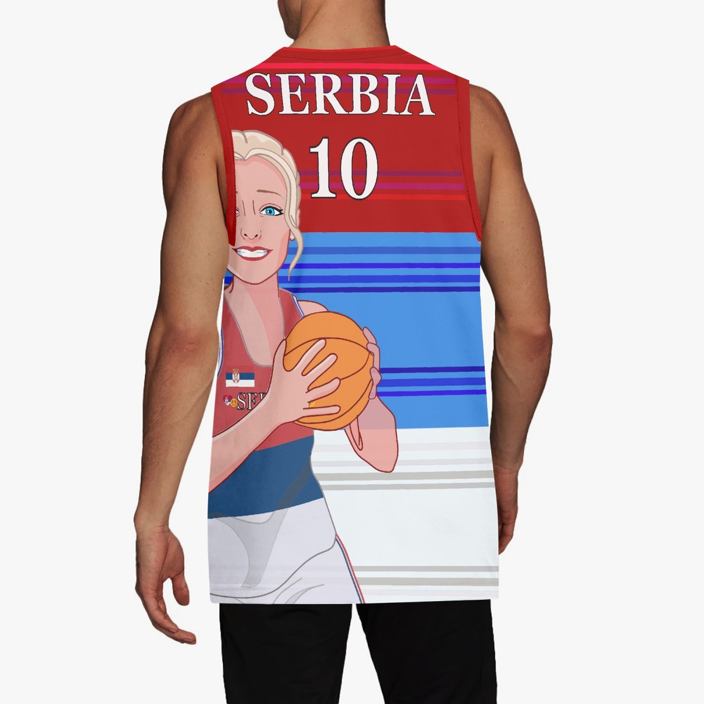 Basketball Jersey GLOBAL FREEDOM UNITED COUPLE EDITION WOMEN SERBIA v1 10