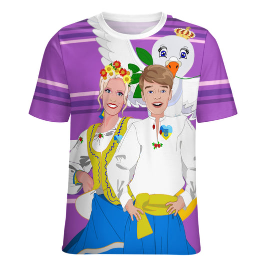 Women´s T-shirt GLOBAL FREEDOM UNITED© Couple Ukrain Lilac