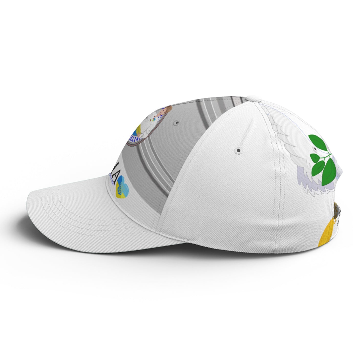 Basketball Cap GLOBAL FREEDOM UNITED© Couple Ukrain Grey