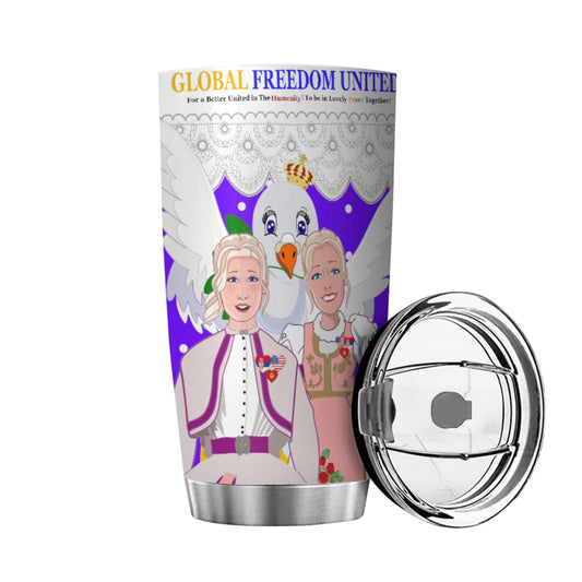 Tumbler 2 GLOBAL FREEDOM UNITED© Women Serbia & USA Lilac2