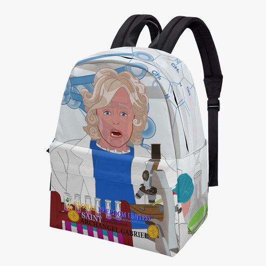 GLOBAL FREEDOM UNITED© Archangel Gabriel LAB Wight - All-over-print Canvas Backpack
