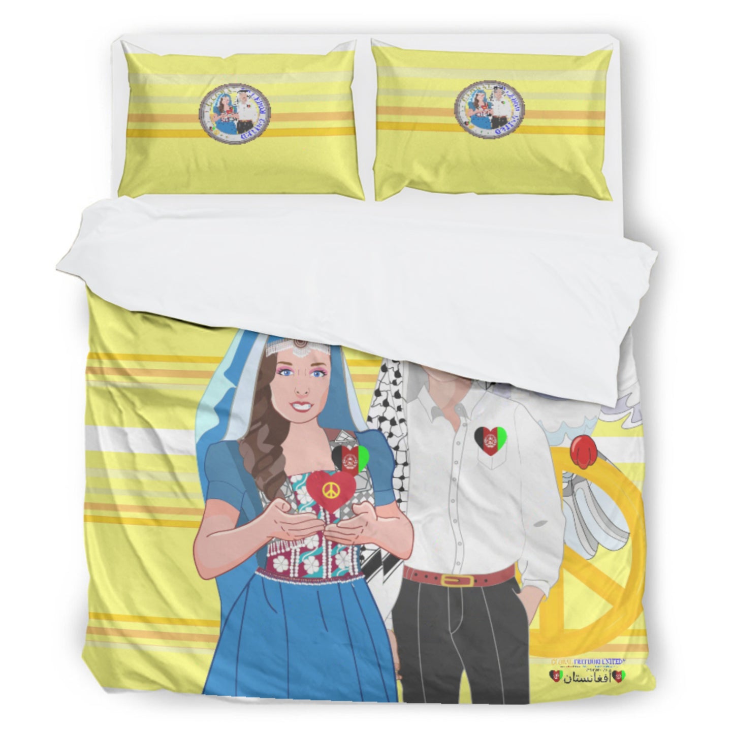 Bed Line GLOBAL FREEDOM UNITED© Couple Afghanistan Yellow