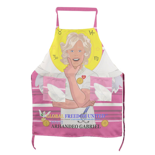 Apron GLOBAL FREEDOM UNITED© Archangel Gabriel Croatia Pink2