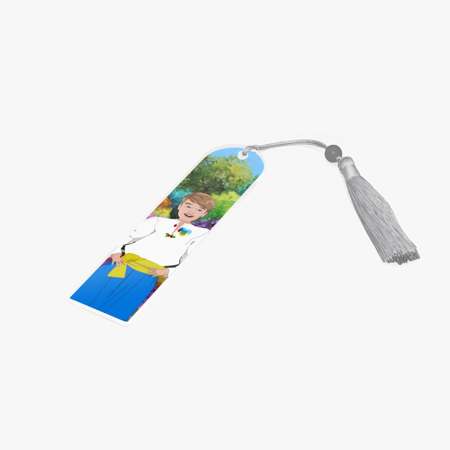 Acrylic Bookmark - Semicircle GLOBAL FREEDOM UNITED© UKRAIN BOY