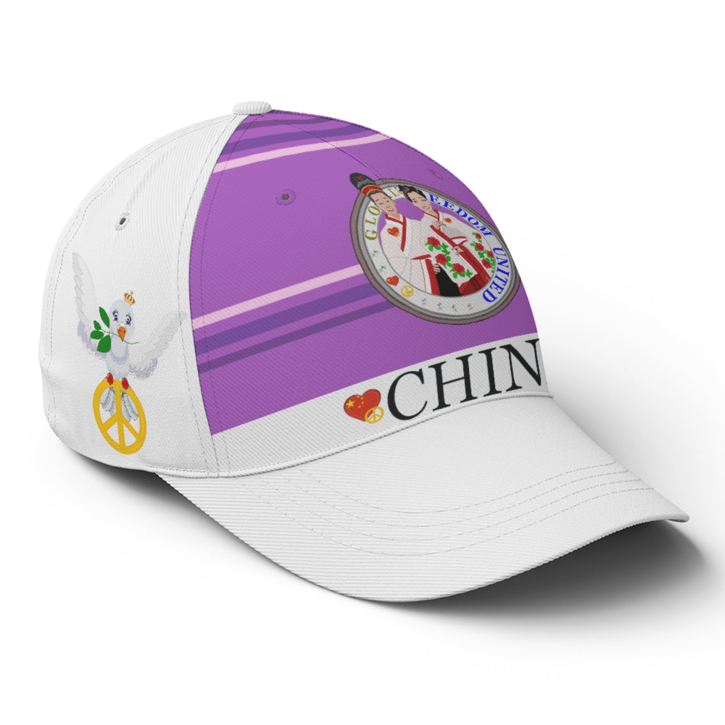 Basketball Cap GLOBAL FREEDOM UNITED© Couple China Lilac