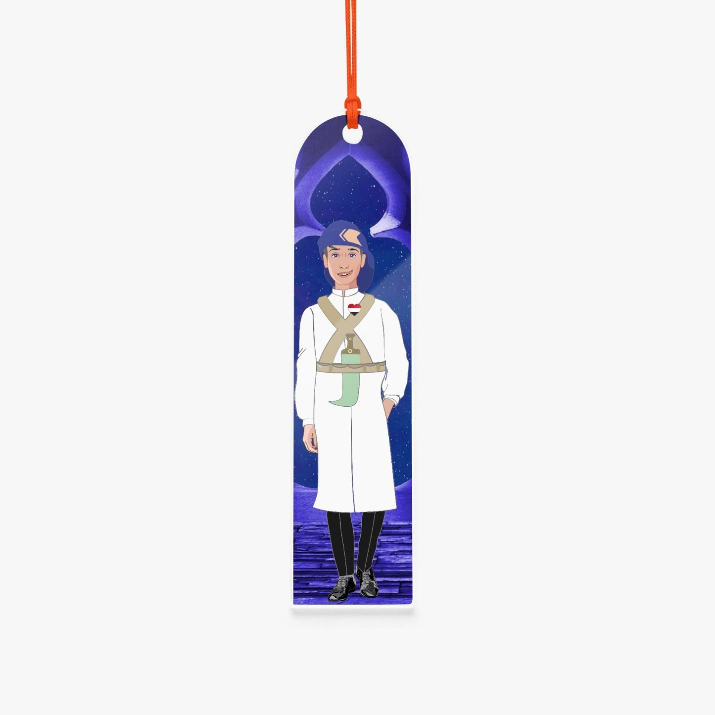 Acrylic Bookmark - Semicircle GLOBAL FREEDOM UNITED© YEMEN BOY