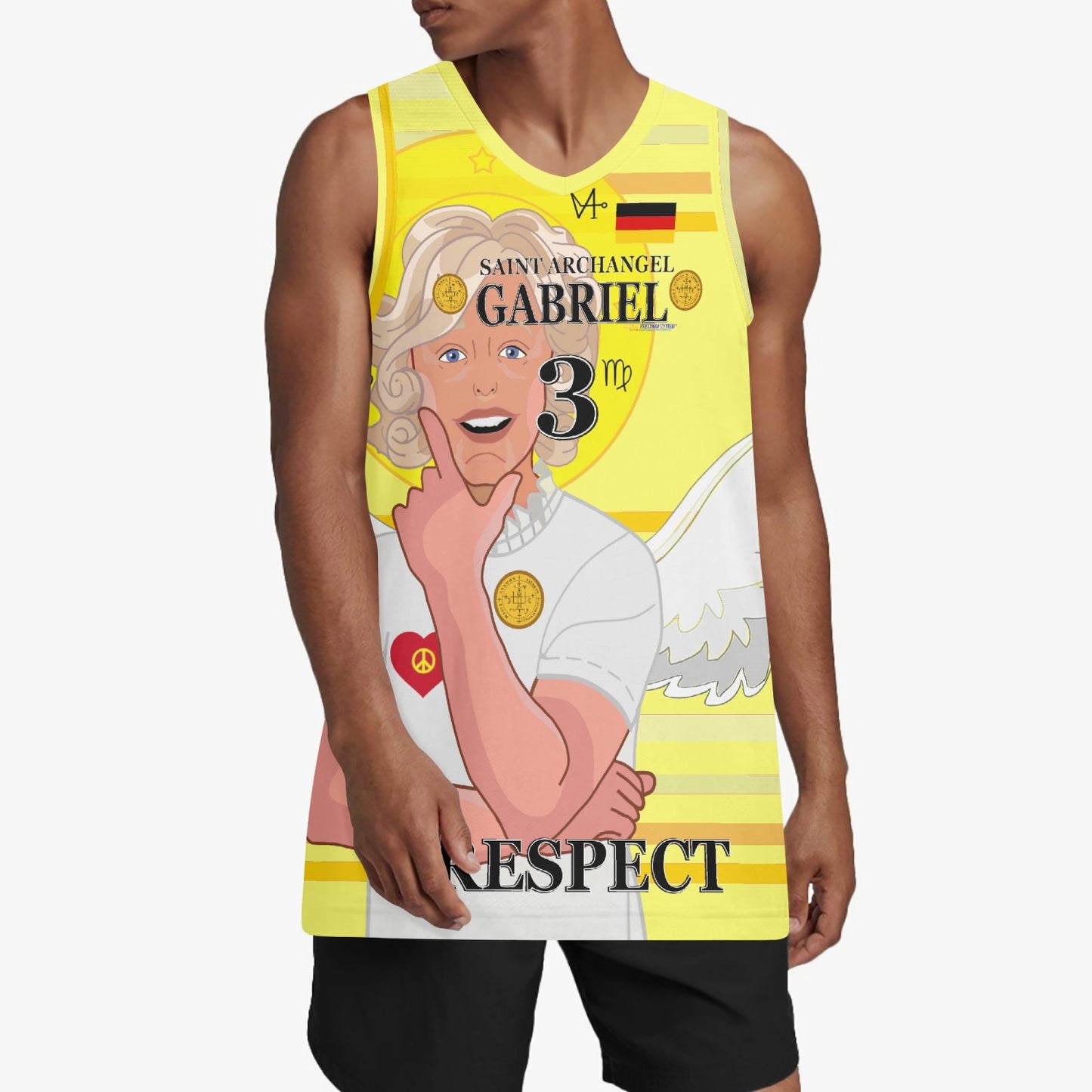 Basketball Jersey GLOBAL FREEDOM UNITED ARCHANGEL GABRIEL GERMANY 3