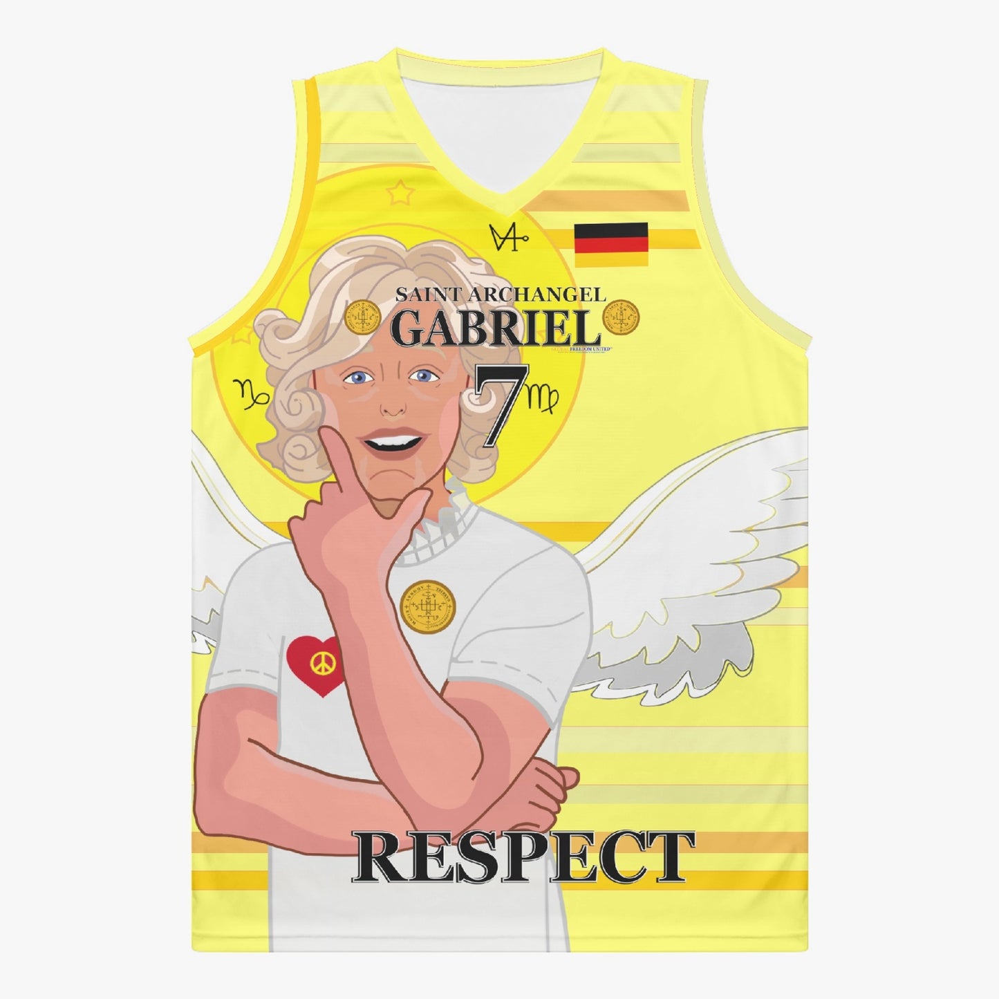 Basketball Jersey GLOBAL FREEDOM UNITED ARCHANGEL GABRIEL GERMANY 7