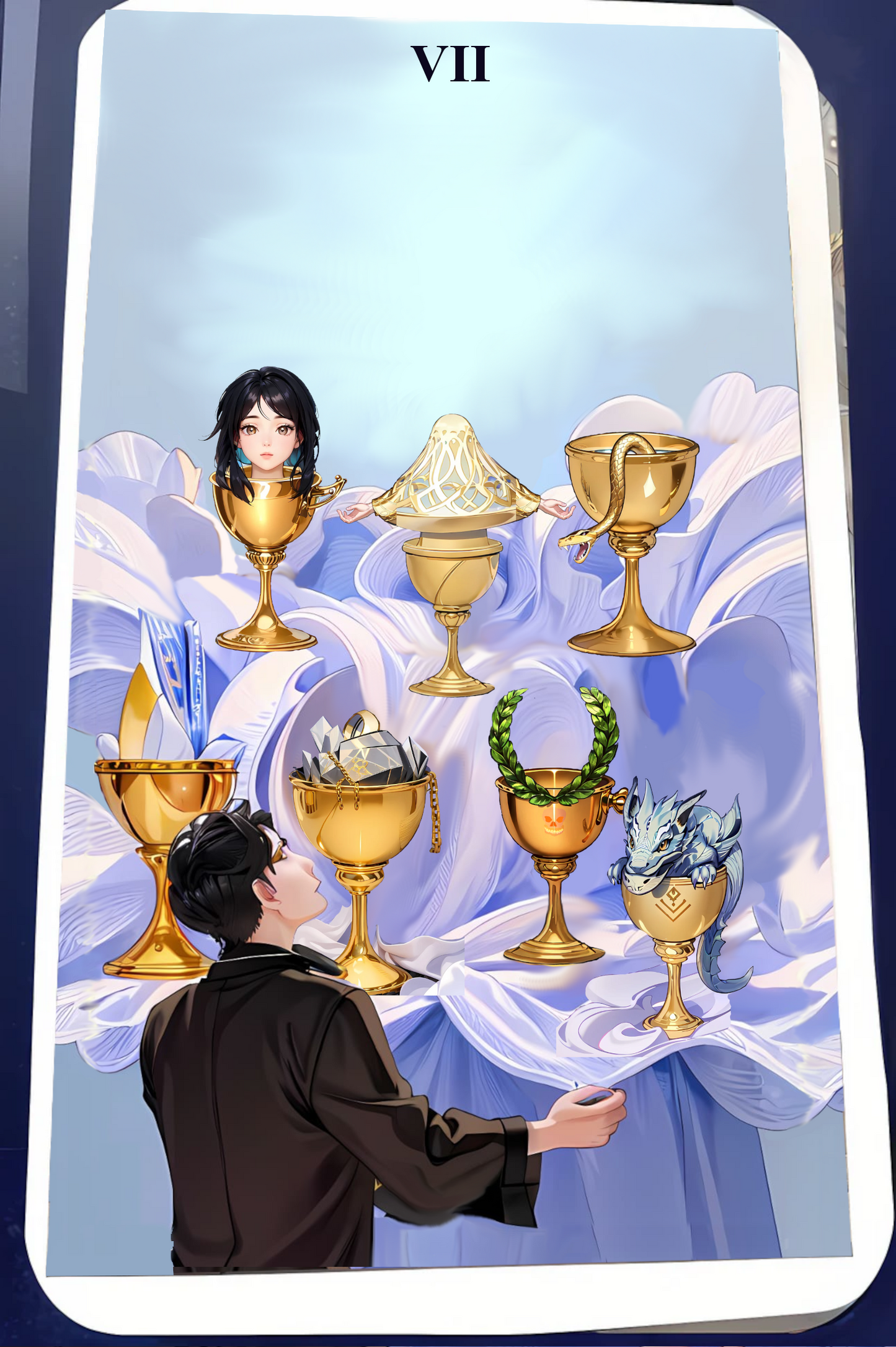 Kartendeck Tarot Anime Kelche