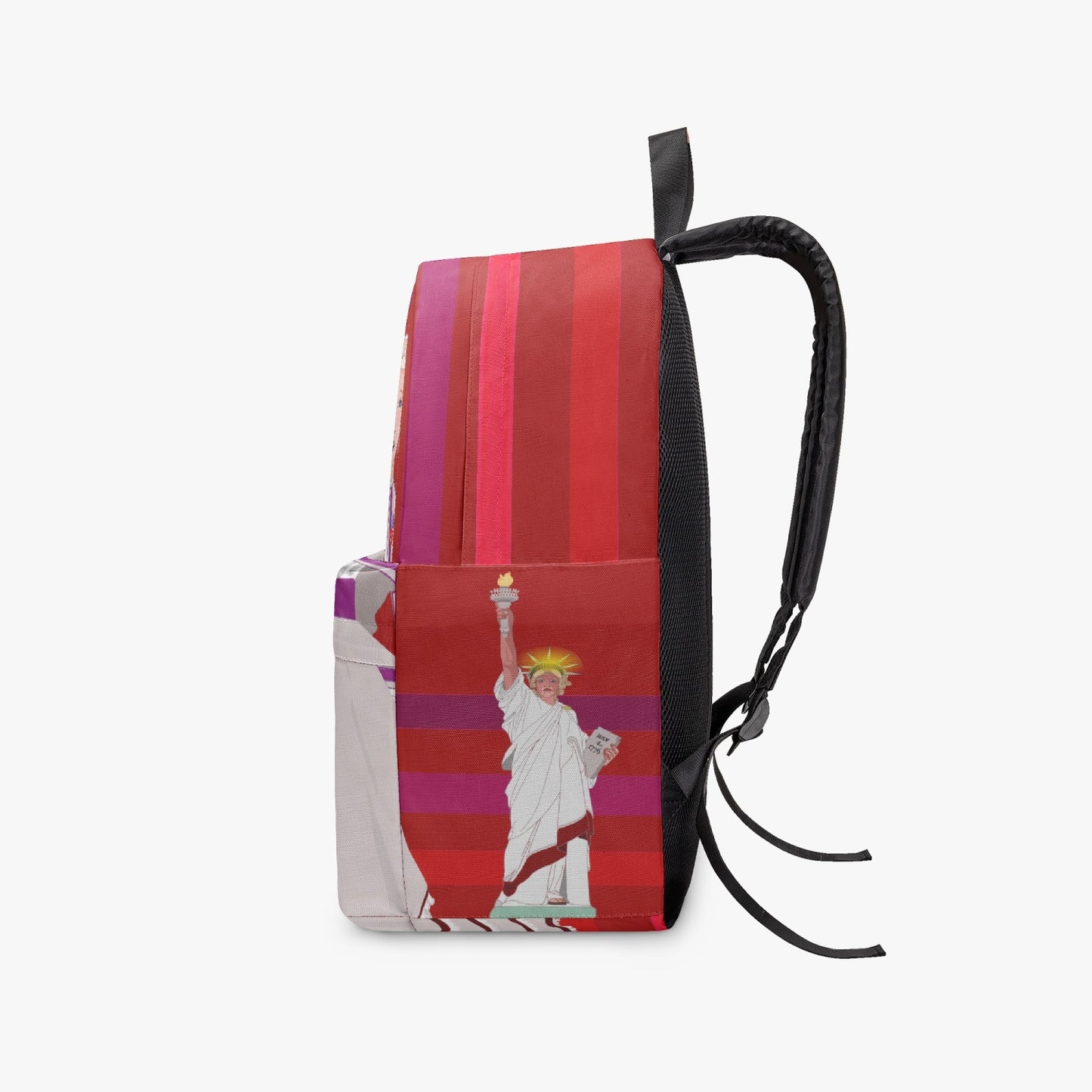GLOBAL FREEDOM UNITED© Couple USA Georg Washington Red - All-over-print Canvas Backpack