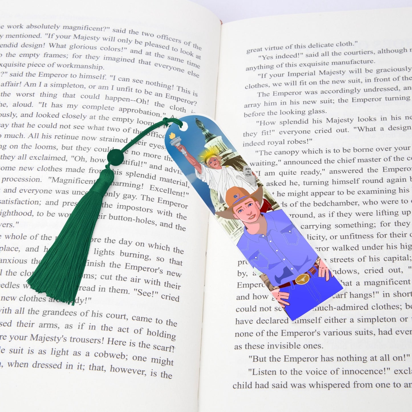 Acrylic Bookmark - Semicircle GLOBAL FREEDOM UNITED© USA BOY V2