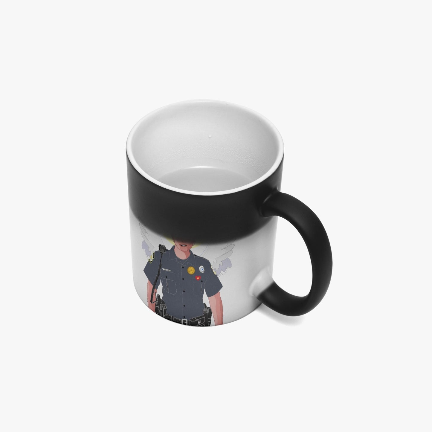 Color Changing Magic Mug GLOBAL FREEDOM UNITED© Archangel Michael Policemen