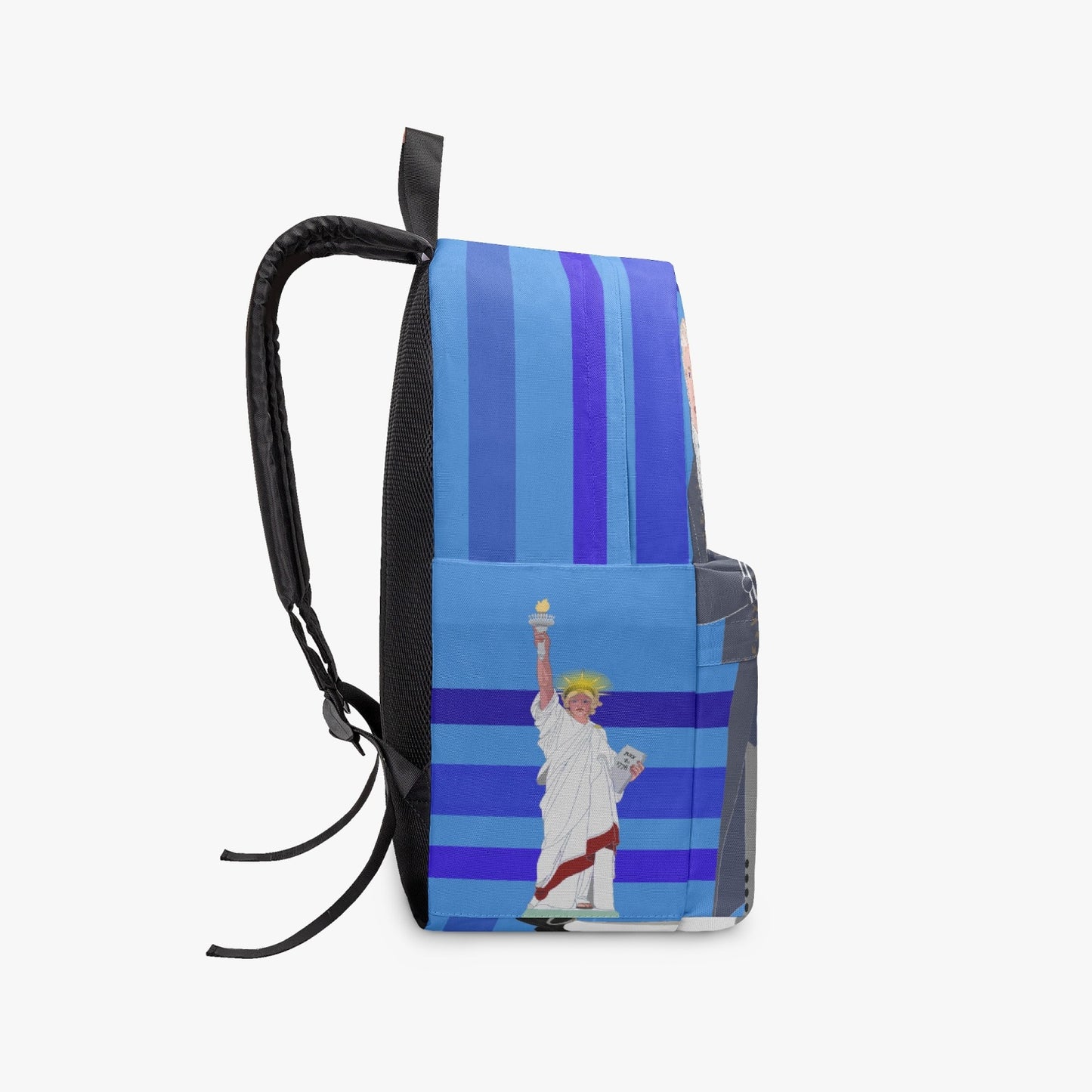 GLOBAL FREEDOM UNITED© Couple USA Georg Washington Deep Blue - All-over-print Canvas Backpack