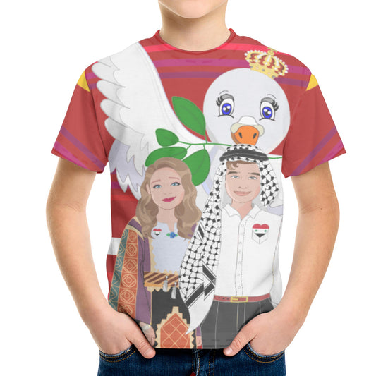 Kid´s T-shirt GLOBAL FREEDOM UNITED© Couple Syria Red