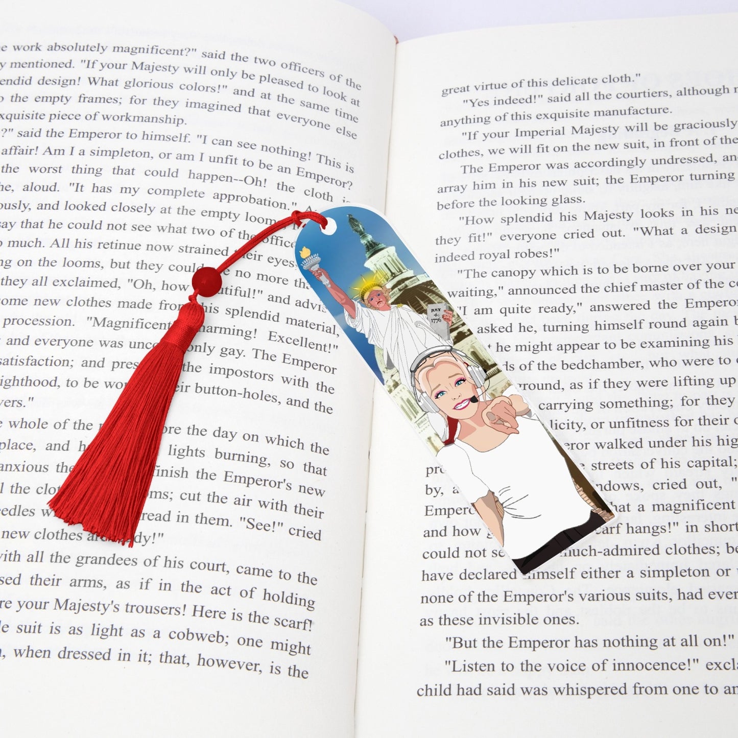 Acrylic Bookmark - Semicircle GLOBAL FREEDOM UNITED© USA GIRL V2