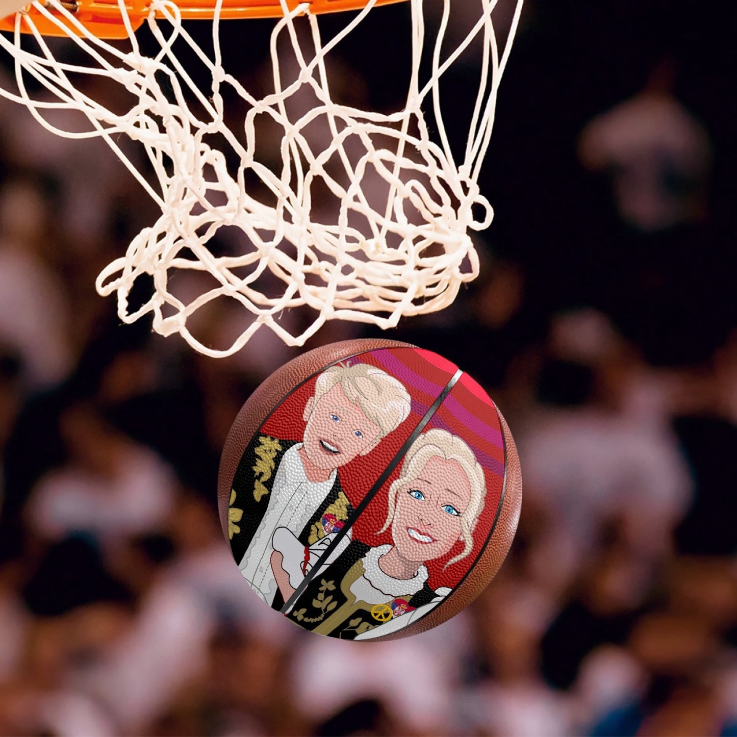 Basketball GLOBAL FREEDOM UNITED COUPLE EDITION SERBIA RED