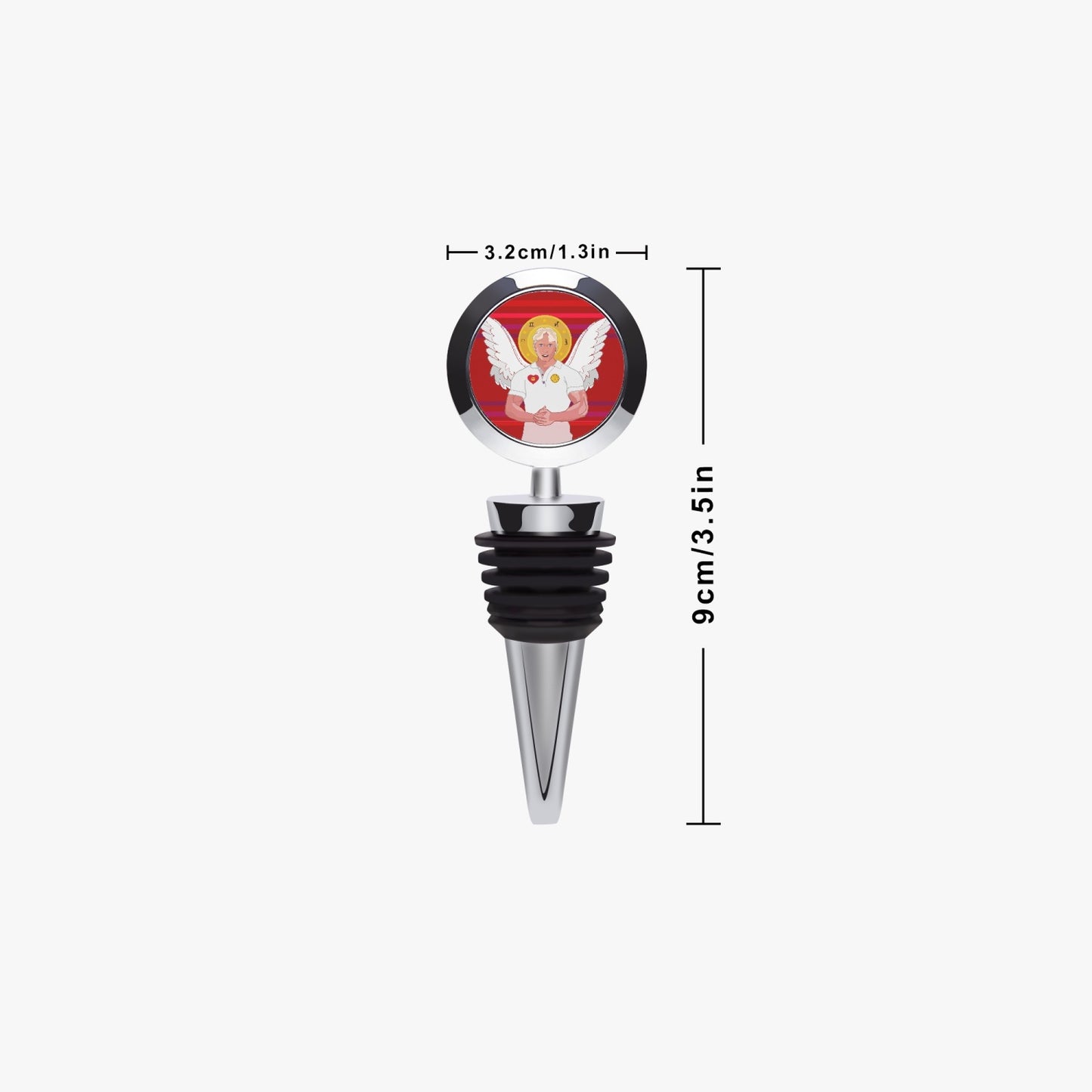 Wine Stopper GLOBAL FREEDOM UNITED ARCHANGEL MICHAEL RED