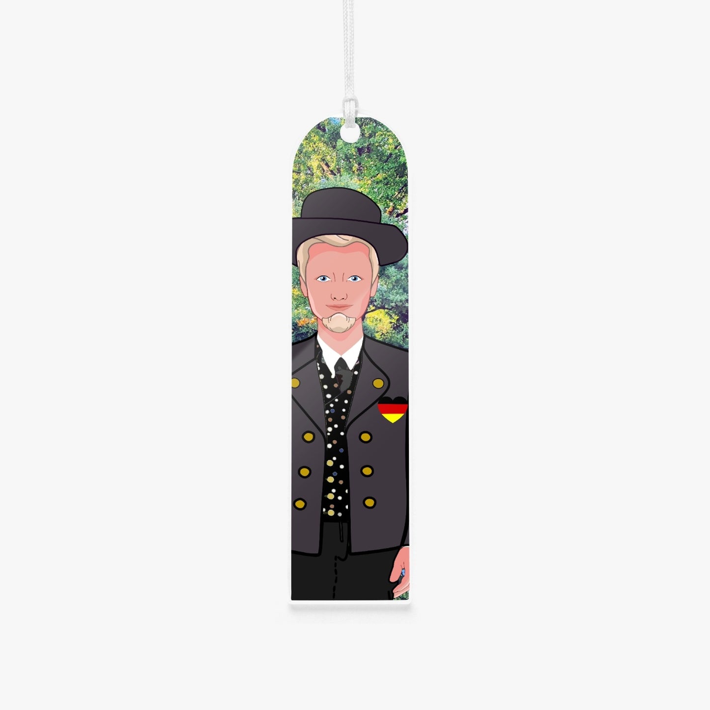 Acrylic Bookmark - Semicircle GLOBAL FREEDOM UNITED© GERMAN BOY