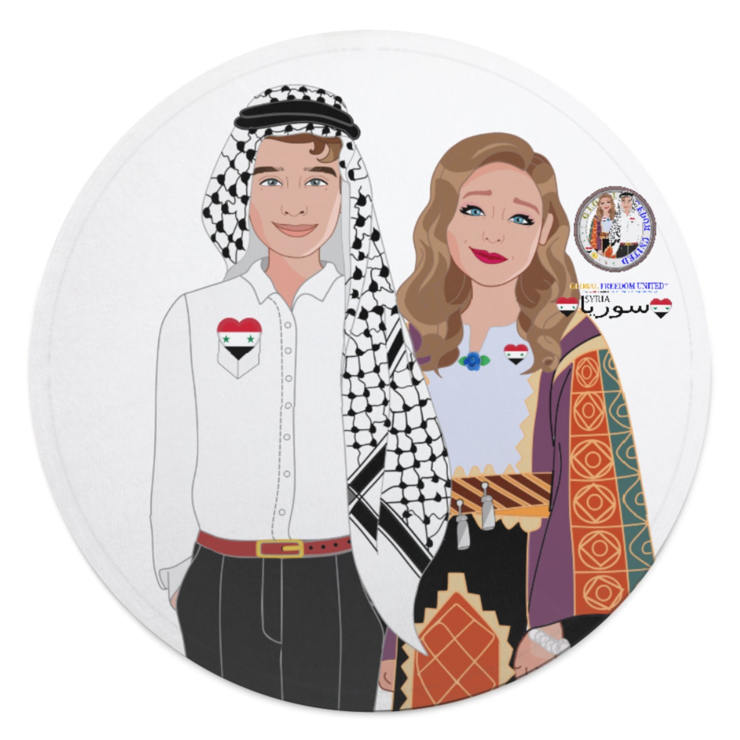 Kid´s Blanket GLOBAL FREEDOM UNITED© Couple Syria