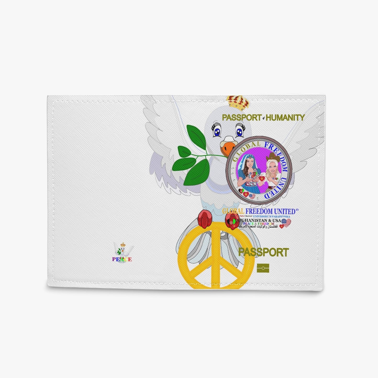 Passport Cover GLOBAL FREEDOM UNITED© WOMEN AFGHANISTAN & USA