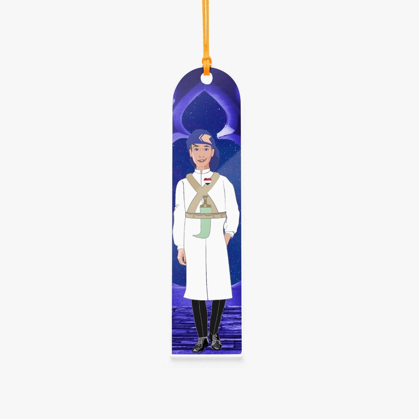 Acrylic Bookmark - Semicircle GLOBAL FREEDOM UNITED© YEMEN BOY