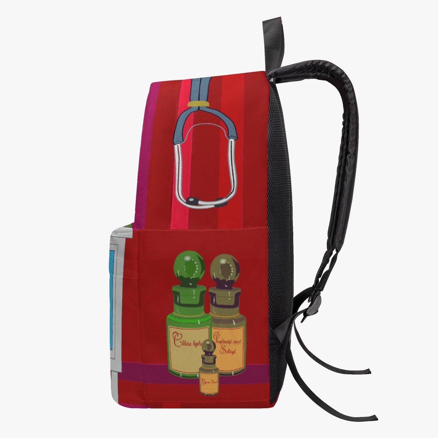 GLOBAL FREEDOM UNITED© Archangel Rafael as Doc English Red - All-over-print Canvas Backpack