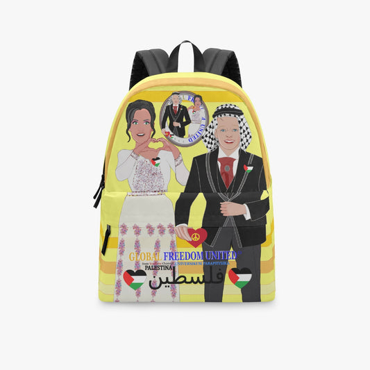 GLOBAL FREEDOM UNITED© Couple Palestina Yellow - All-over-print Canvas Backpack