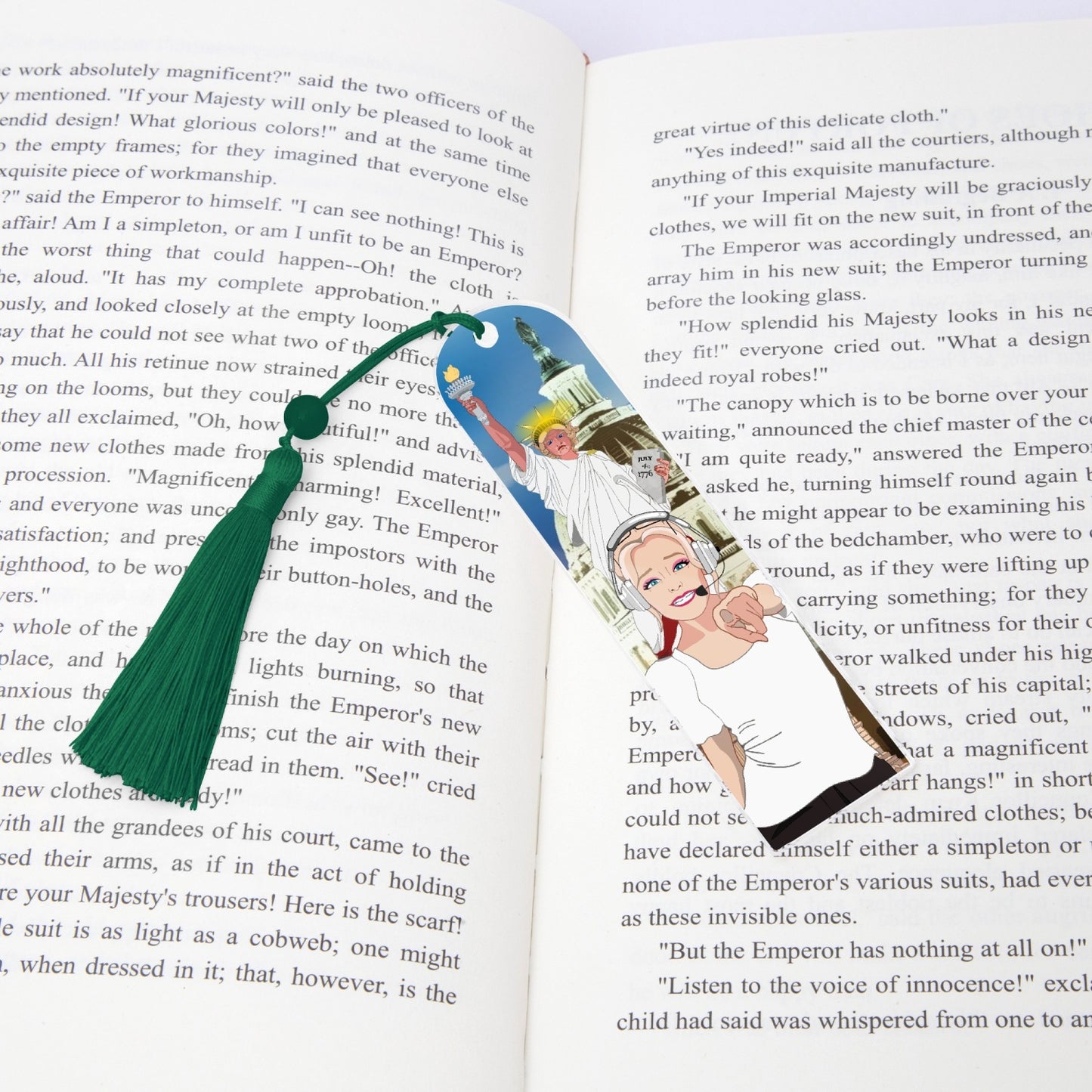 Acrylic Bookmark - Semicircle GLOBAL FREEDOM UNITED© USA GIRL V2