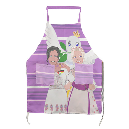 Apron GLOBAL FREEDOM UNITED© Women Palestina & Germany Lilac