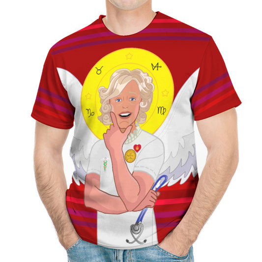 Men´s T-shirt GLOBAL FREEDOM UNITED© Archangel Gabriel Arabic Red