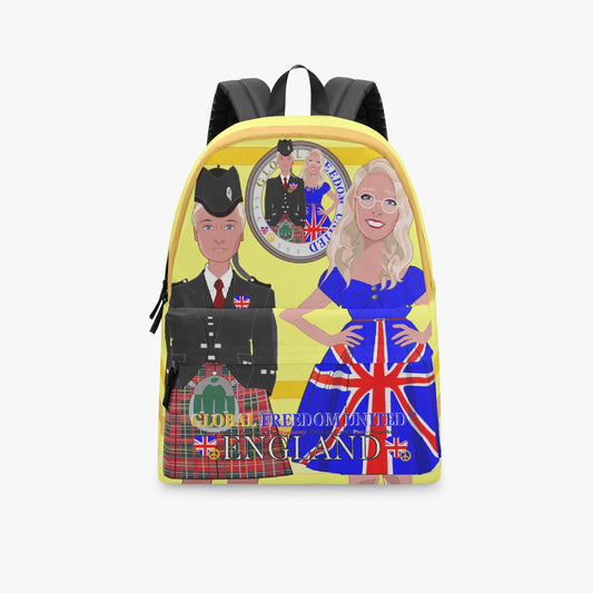 GLOBAL FREEDOM UNITED© Couple England Yellow - All-over-print Canvas Backpack