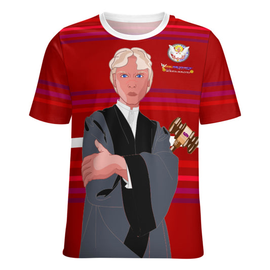 Women´s T-shirt  Global Freedom United© Archangel Michael In Latin V5 Red