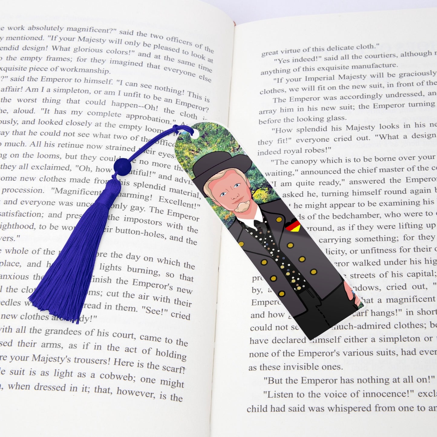 Acrylic Bookmark - Semicircle GLOBAL FREEDOM UNITED© GERMAN BOY