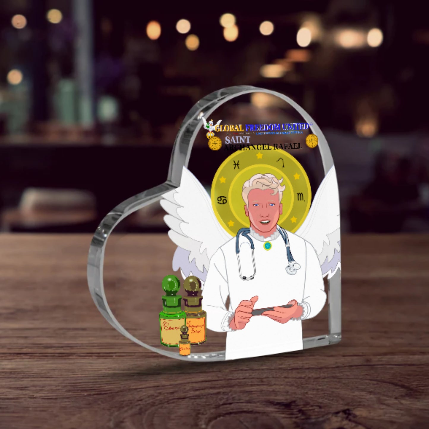 Acryl Heard GLOBAL FREEDOM UNITED© Archangel Rafael English