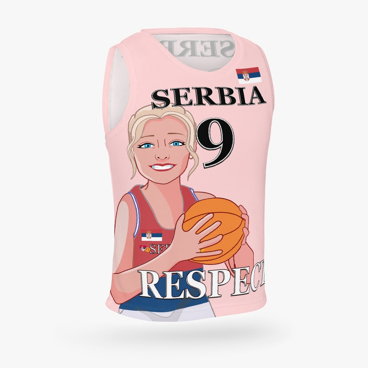 Kids Basketball Jersey GLOBAL FREEDOM UNITED GIRLS SERBIA 9