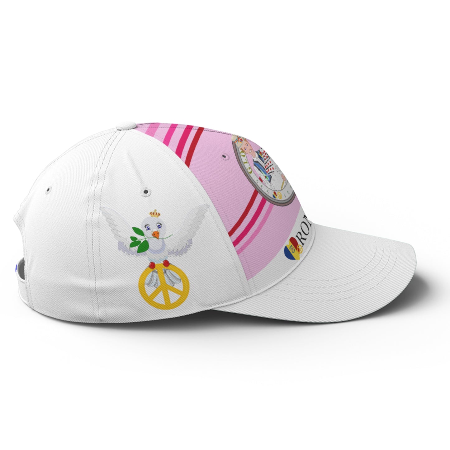 Basketball Cap GLOBAL FREEDOM UNITED© Couple Romania Pink1