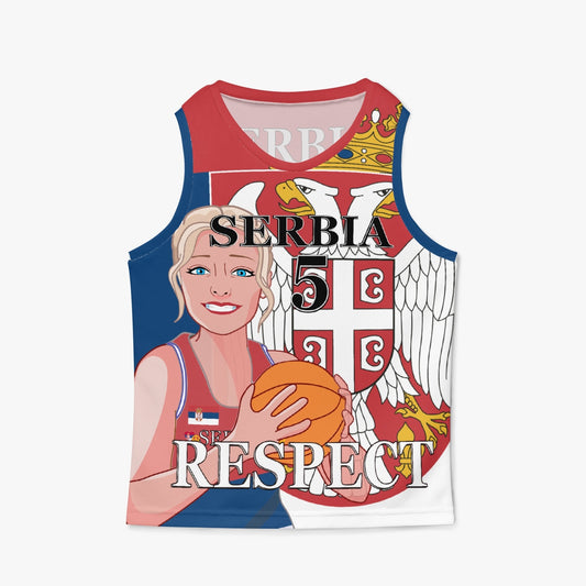 Kids Basketball Jersey GLOBAL FREEDOM UNITED GIRLS SERBIA V2 5