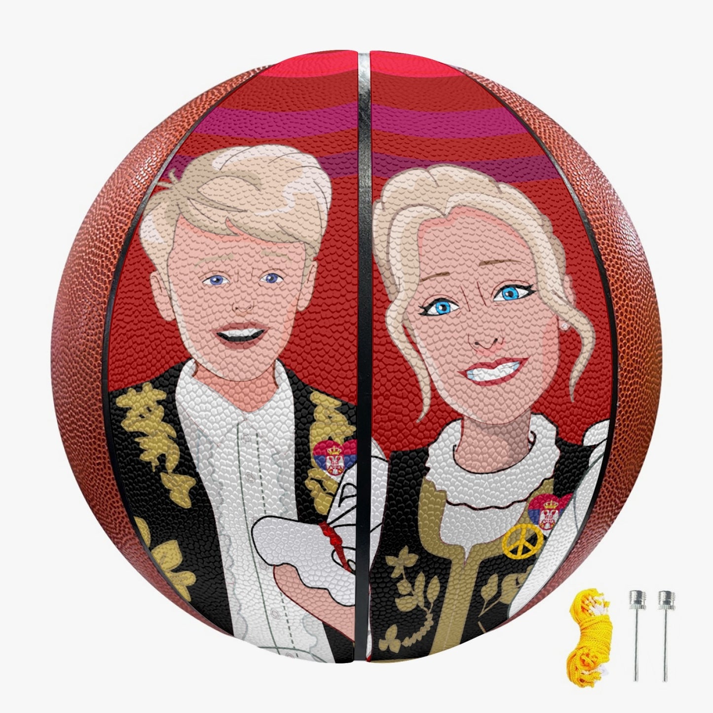 Basketball GLOBAL FREEDOM UNITED COUPLE EDITION SERBIA RED