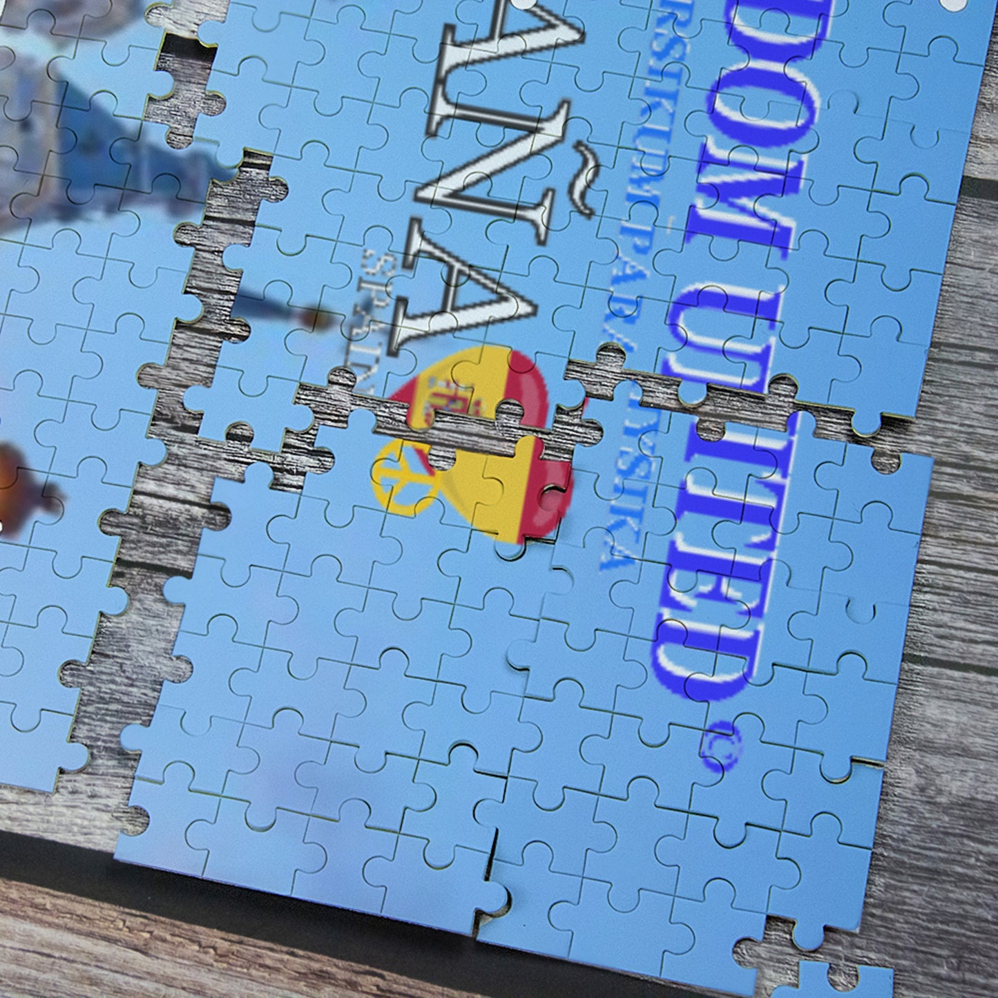 Wood Puzzle GLOBAL FREEDOM UNITED© Couple Spain