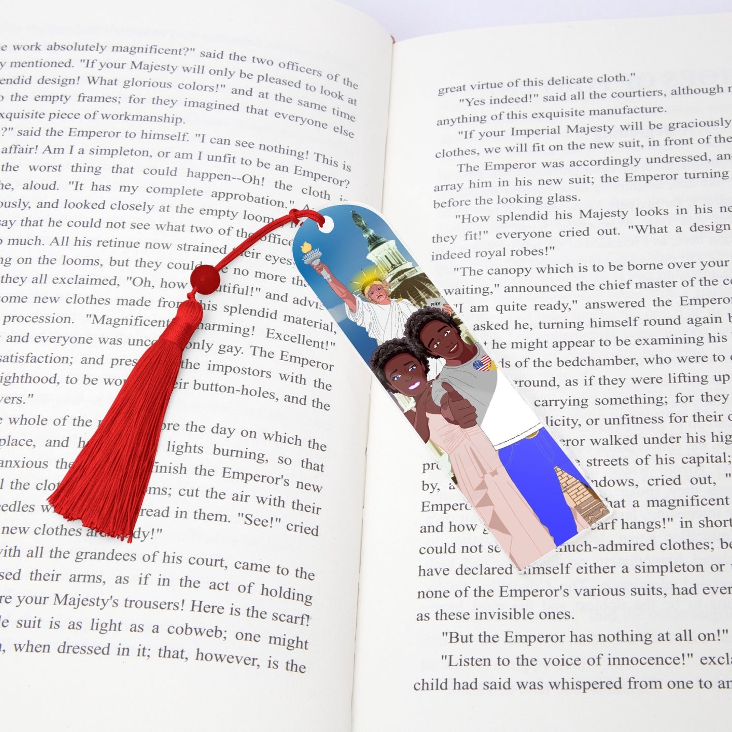 Acrylic Bookmark - Semicircle GLOBAL FREEDOM UNITED© COUPLE USA V1