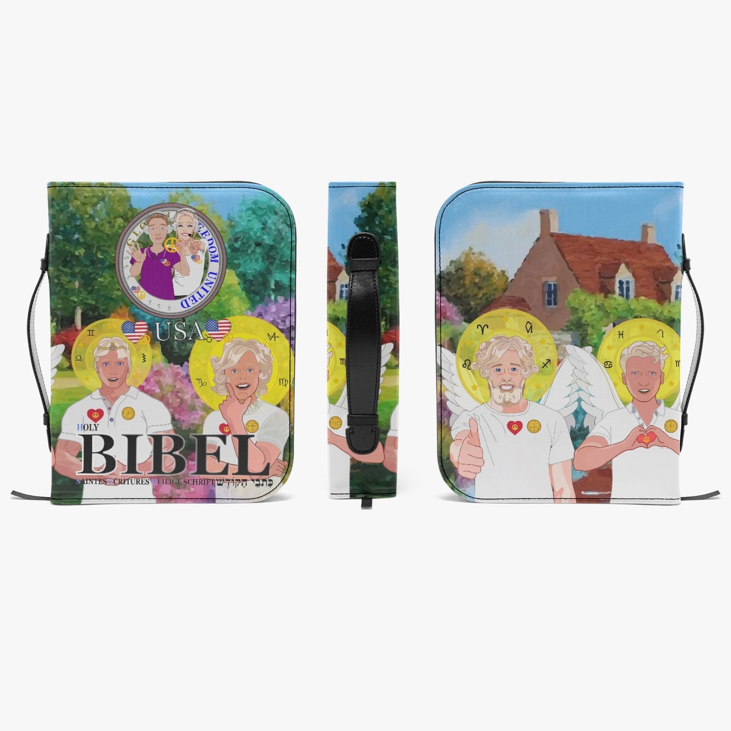 Bible Cover GLOBAL FREEDOM UNITED© Couple USA Wight American