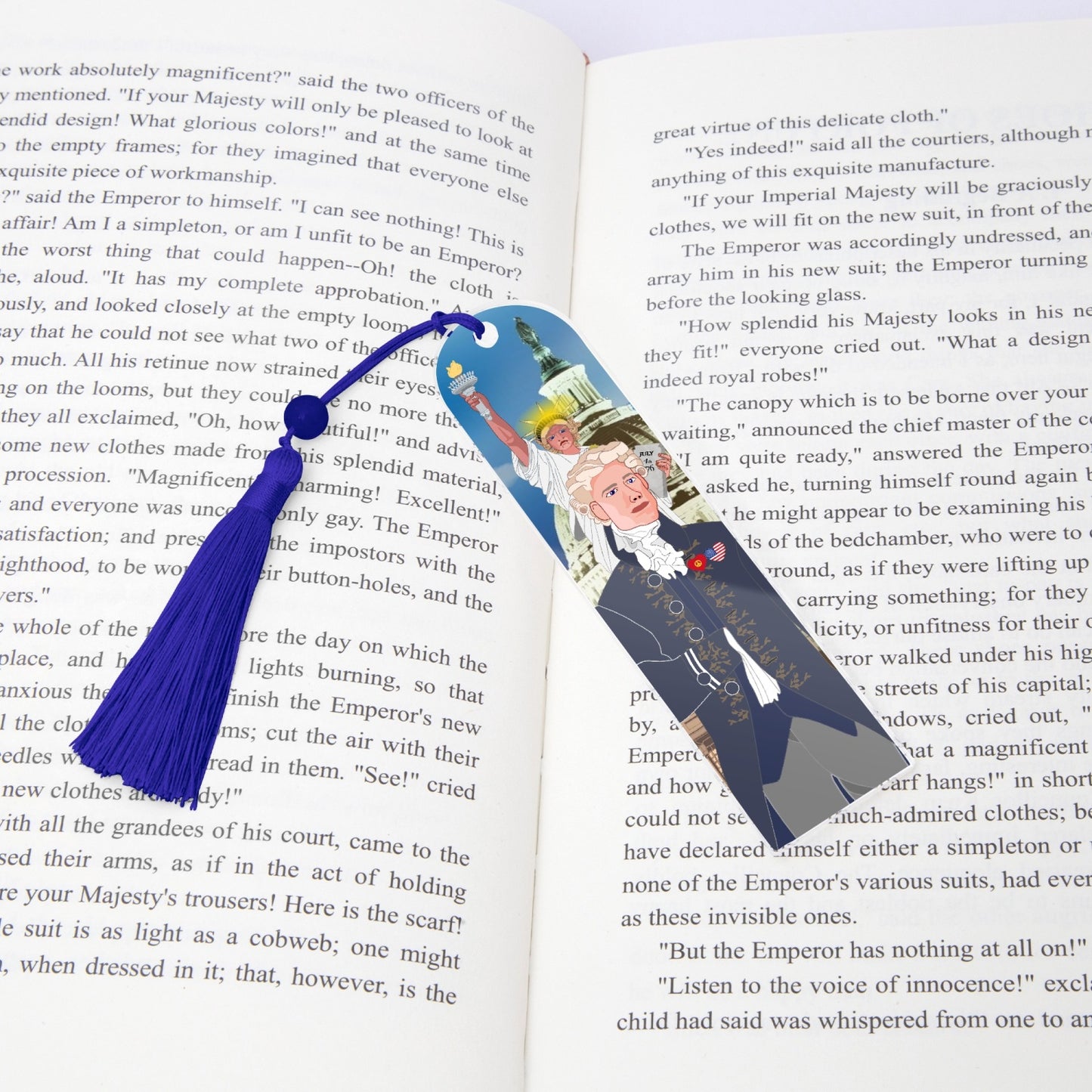 Acrylic Bookmark - Semicircle GLOBAL FREEDOM UNITED© USA BOY V3