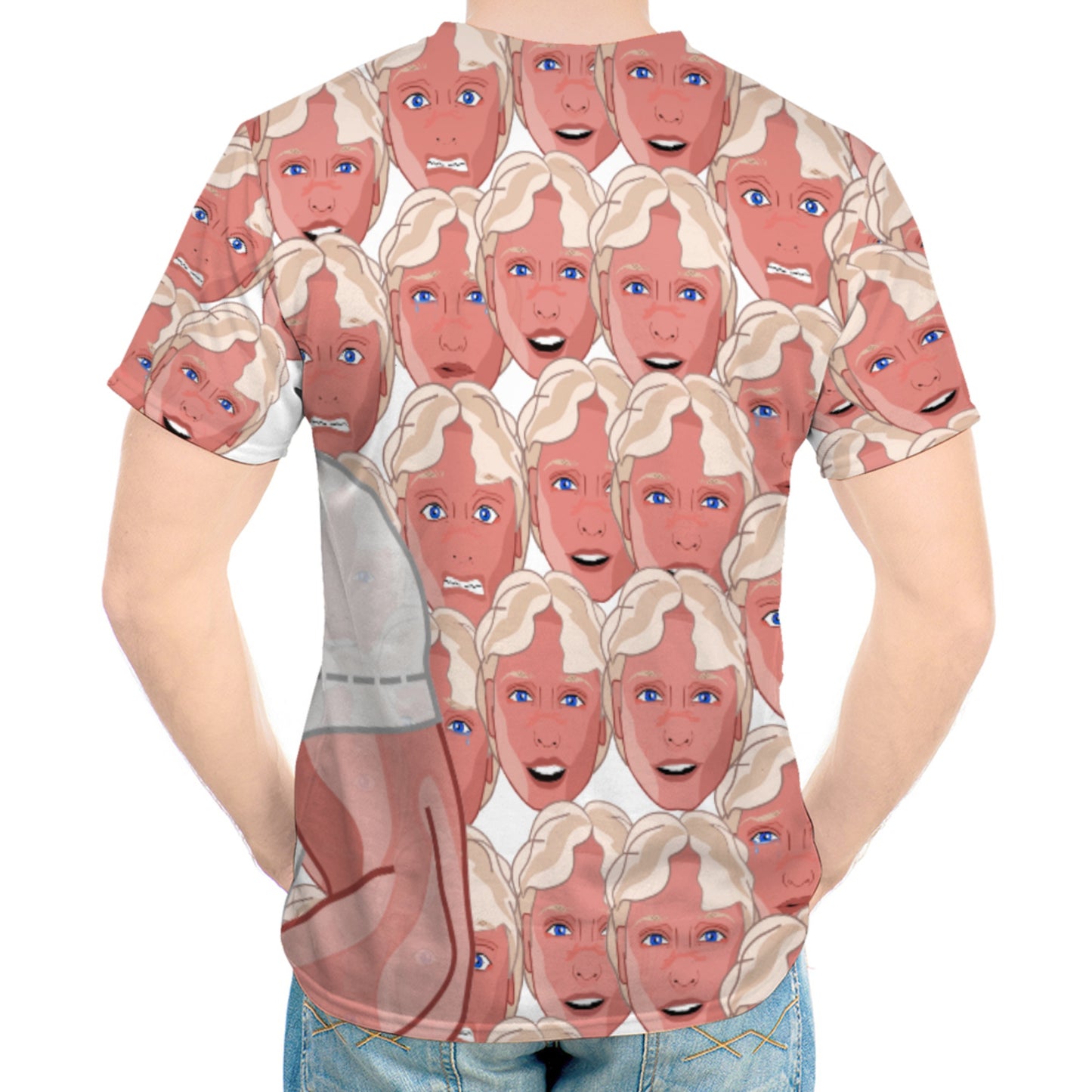 Men´s T-shirt Global Freedom United Archangel Michael Faces English