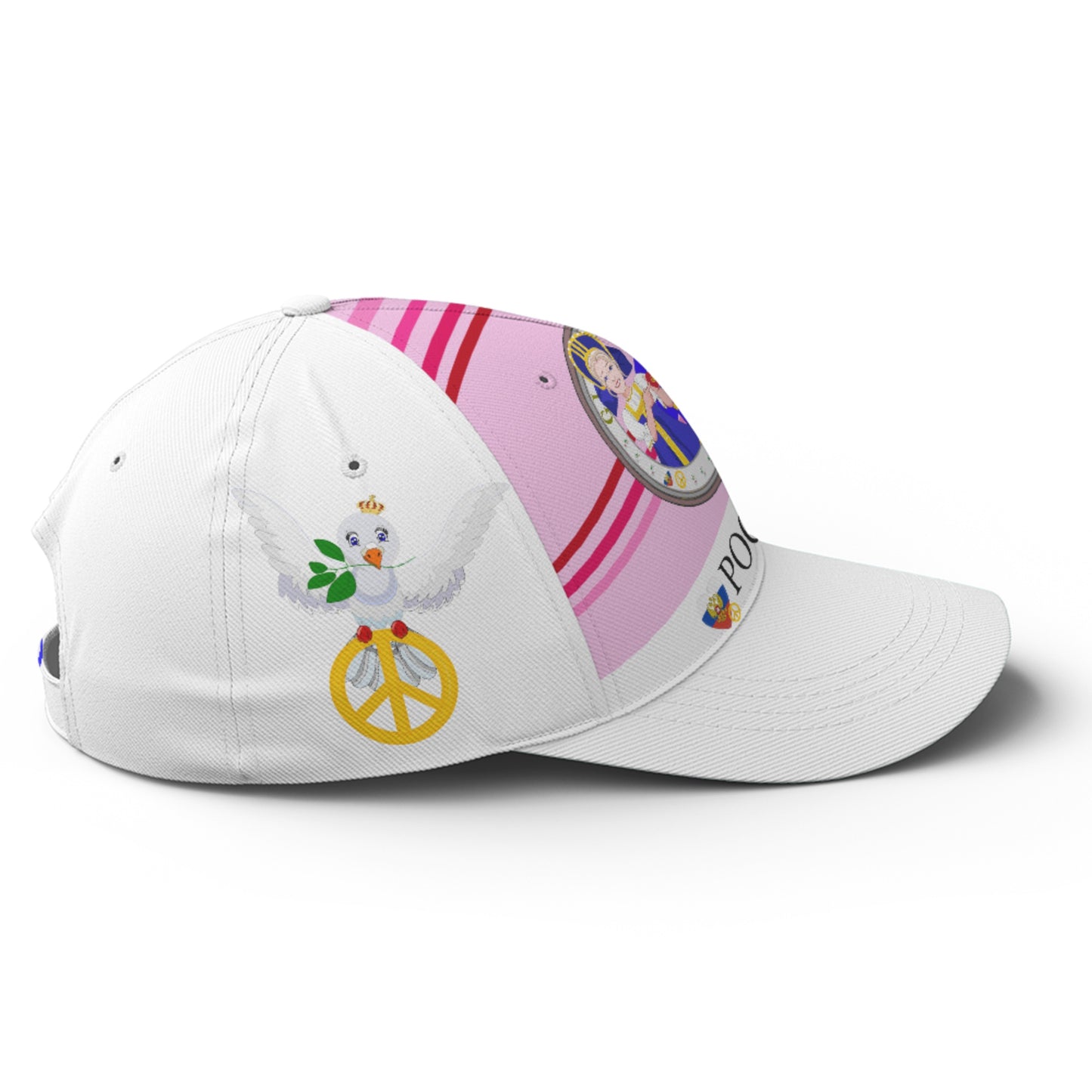 Basketball Cap GLOBAL FREEDOM UNITED© Couple Russia Pink1