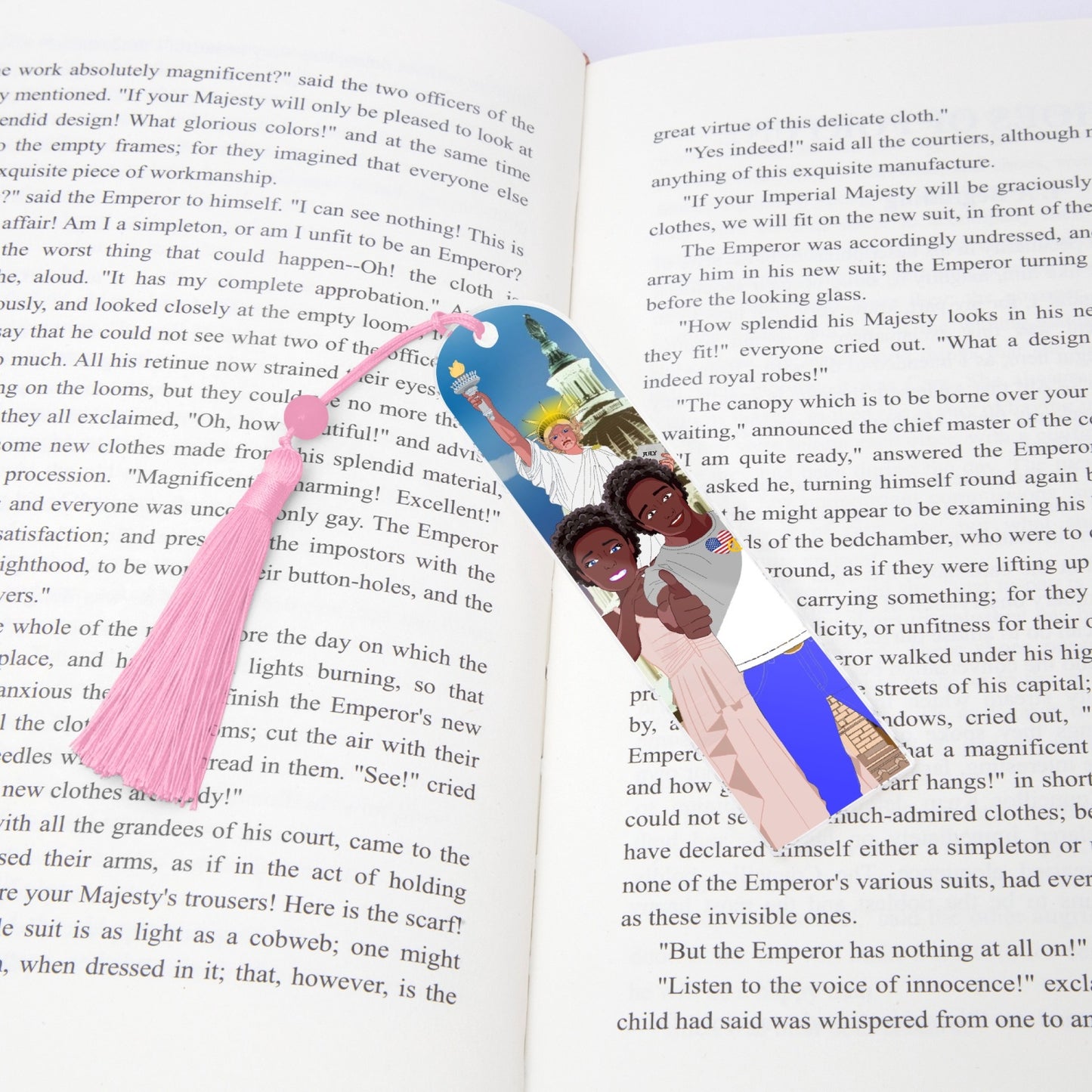 Acrylic Bookmark - Semicircle GLOBAL FREEDOM UNITED© COUPLE USA V1