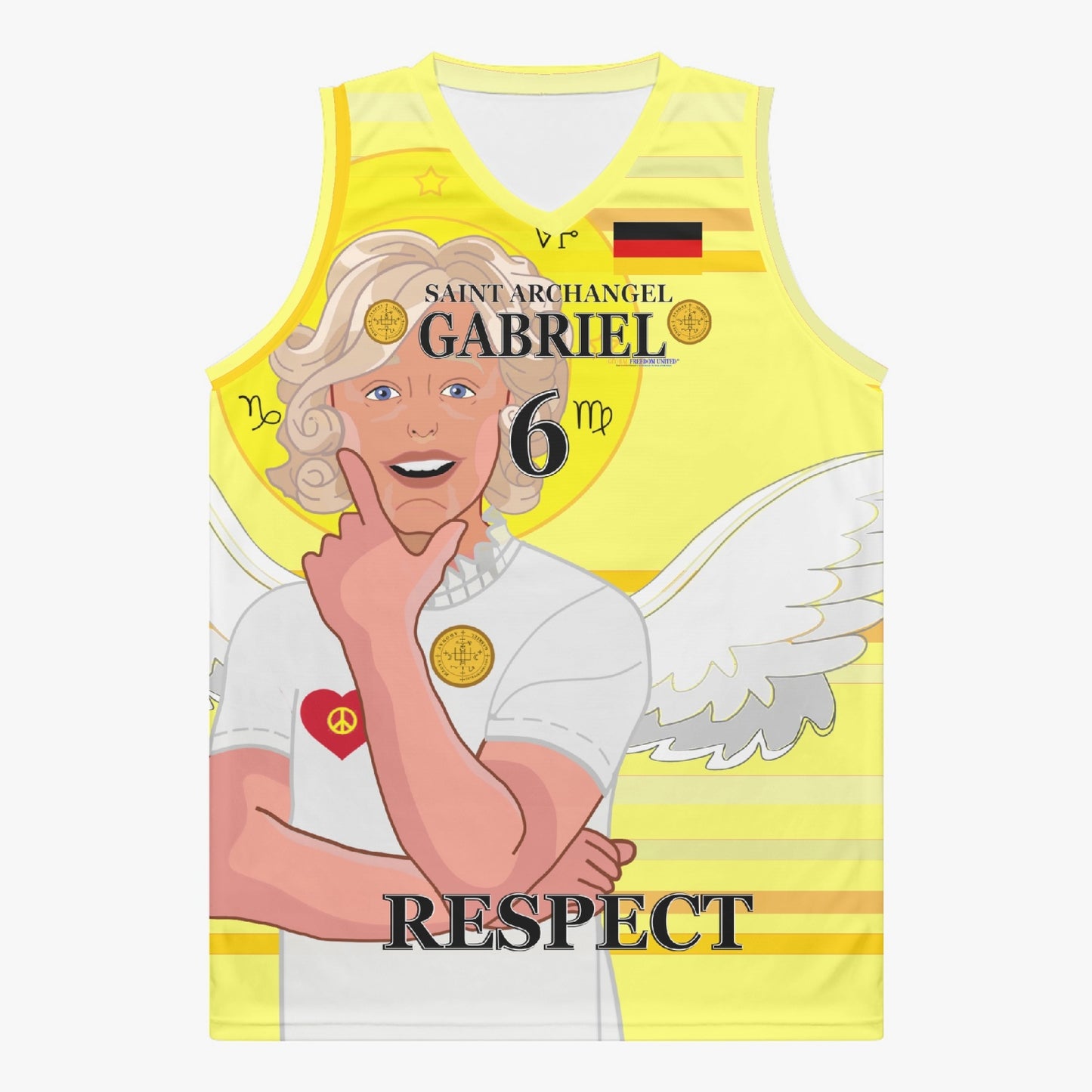 Basketball Jersey GLOBAL FREEDOM UNITED ARCHANGEL GABRIEL GERMANY 6