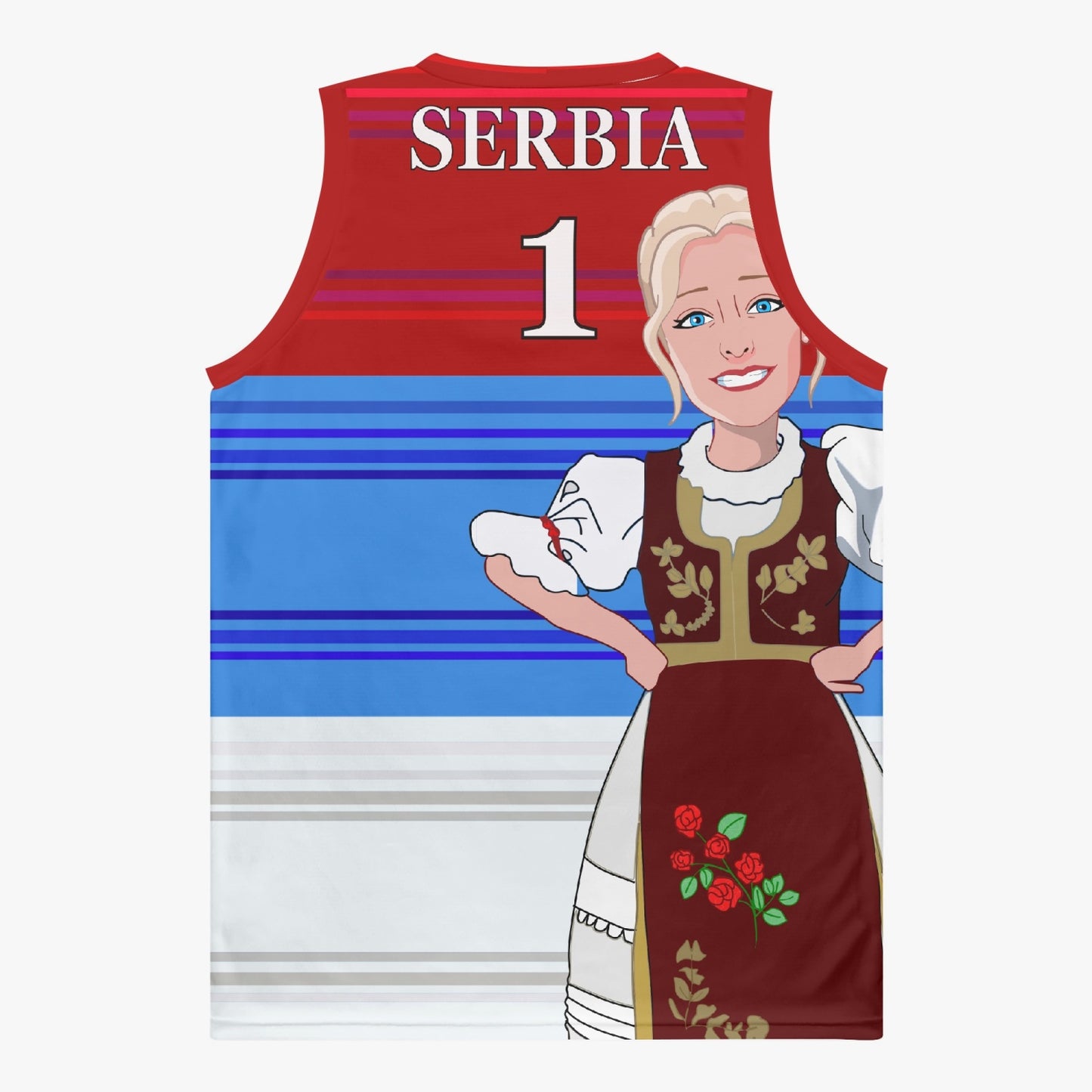 Basketball Jersey GLOBAL FREEDOM UNITED COUPLE EDITION SERBIA V1 1
